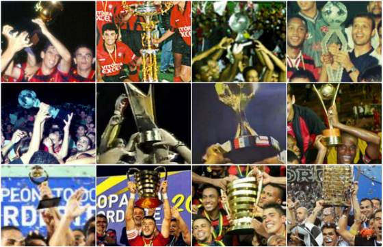 Os campeões da Copa do Nordeste: 1994 (Sport), 1997 (Vitória), 1998 (América-RN) e 1999 (Vitória); 2000 (Sport), 2001 (Bahia), 2002 (Bahia) e 2003 (Vitória); 2010 (Vitória), 2013 (Campinense), 2014 (Sport) e 2015 (Ceará)