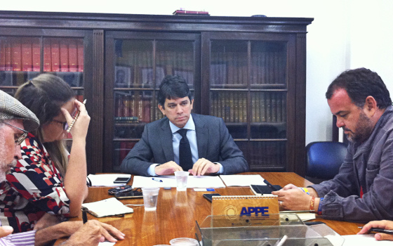O procurador geral do estado de Pernambuco, César Caúla, durante coletiva sobre a rescisão do contrato de operação da Arena. Foto: Cassio Zirpoli/DP