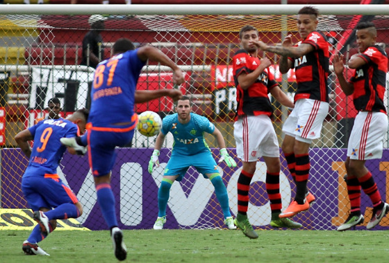 Série A 2016, 1ª rodada, Flamengo 1x0 Sport (único chute do Leão). Foto: Gilvan de Souza/Flamengo