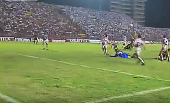 Pernambucano 1996, final: Sport 1x1 Santa Cruzr. Crédito: Globo Nordeste/reprodução