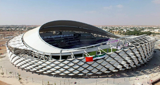 Estádio Hazza Bin Zayed, nos Emirados Árabes. Crédito: StadiumDB