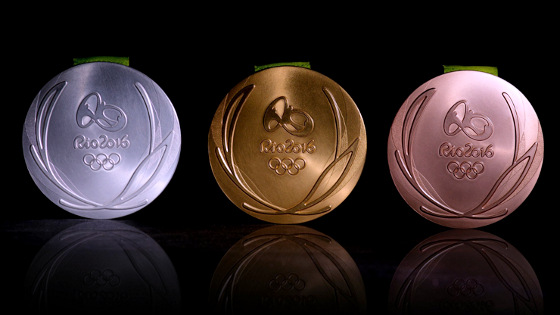 As medalhas da Olimpíada de 2016. Foto: Rio 2016/twitter