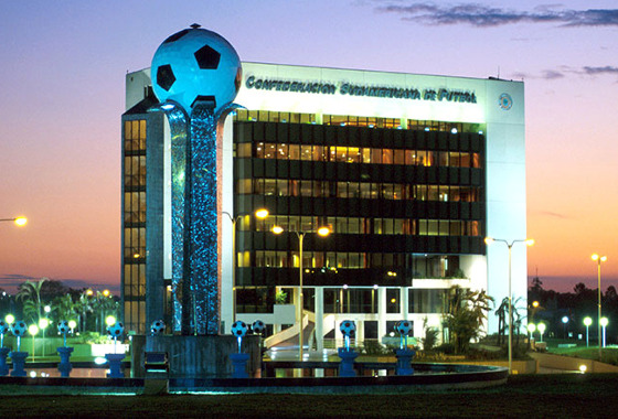 Sede da Conmebol, em Assunção, no Paraguai. Foto: Conmebol/site oficial