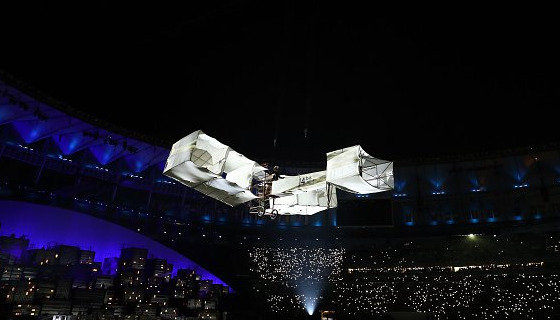 Cerimônia de abertura dos Jogos Olímpicos de 2016, no Rio de Janeiro. Crédito: Rio 2016/twitter (@rio2016)