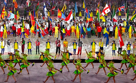 Cerimônia de encerramento dos Jogos Olímpicos de 2016, no Rio de Janeiro. Crédito: Rede Globo/reprodução