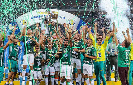 Palmeiras campeão brasileiro de 2016. Foto: Ricardo Sctucket/CBF