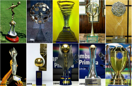 Troféus do Campeonato Pernambucano de 2007 a 2016