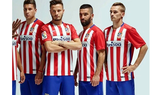 Lançamento de uniforme do Atlético de Madrid na temporada 2015/2016. Foto: divulgação