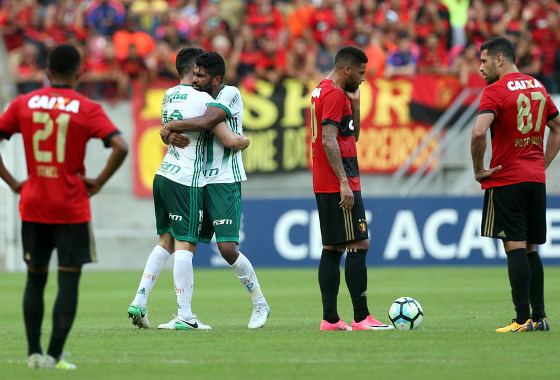 Série A 2017, 16ª rodada: Sport 0 x 2 Palmeiras. Foto: Cesar Greco/Ag Palmeiras/Divulgação