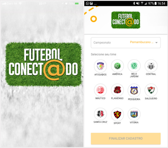 O aplicativo oficial do Campeonato Pernambucano de 2017. Crédito: Google Play/reprodução