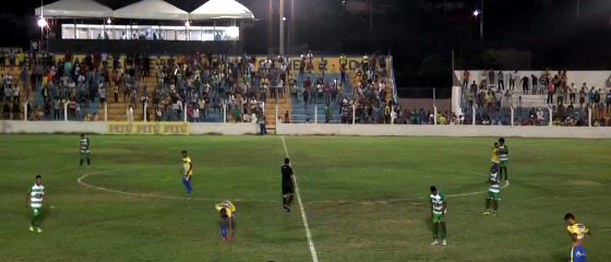 Pernambucano 2018, 1ª rodada: Pesqueira 0 x 0 Belo Jardim. Crédito: TV Criativa/reprodução