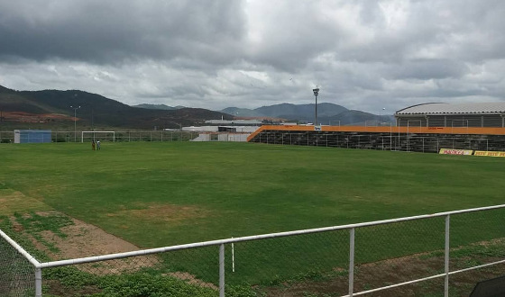 Campo do estádio Mendonção em 16/02/2018. Foto: Belo Jardim/instagram (@belojardim.fc)