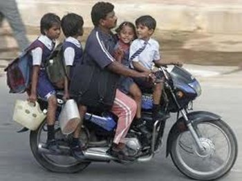 Qual é a idade mínima para uma criança andar de moto?