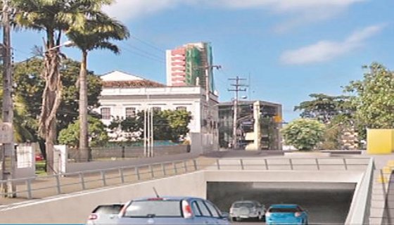Túnel Caxangá - Maquete/Secretaria das Cidades