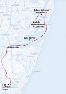 Mapa Zona Sul do Recife - navegação 