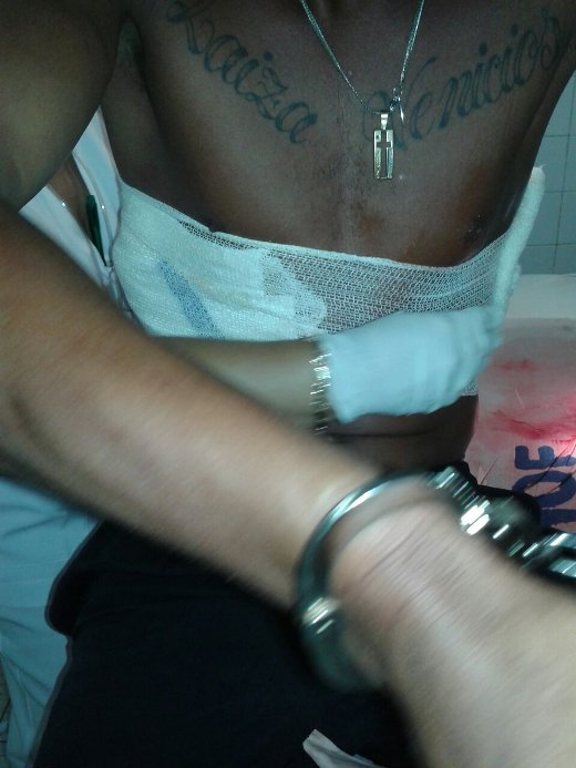 Detento ficou ferido em confusão nesta segunda-feira. Foto: Divulgação