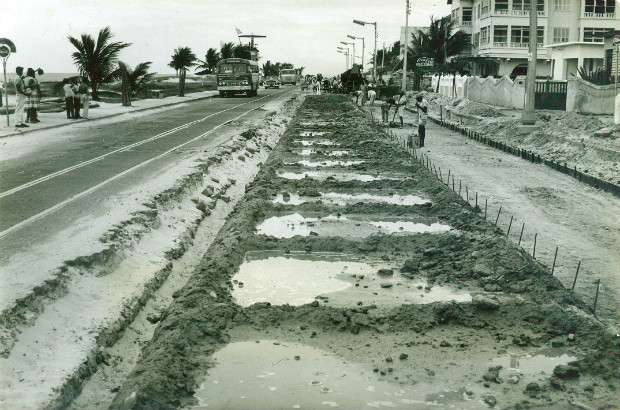 Foto do dia: a era do asfalto em Boa Viagem